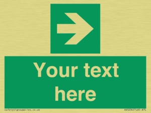 Custom Arrow Right Sign